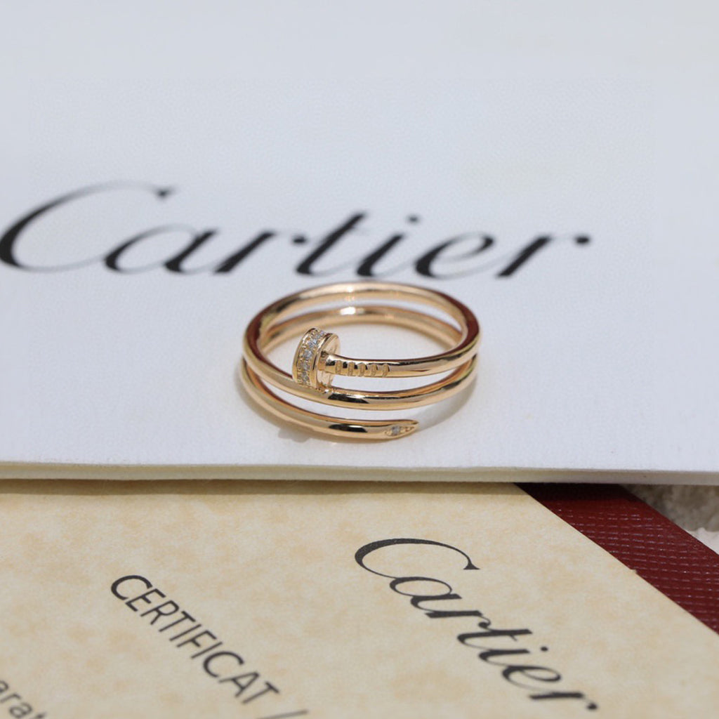 [Cadisa] JUSTE RING 4.8MM HALF DIAMOND