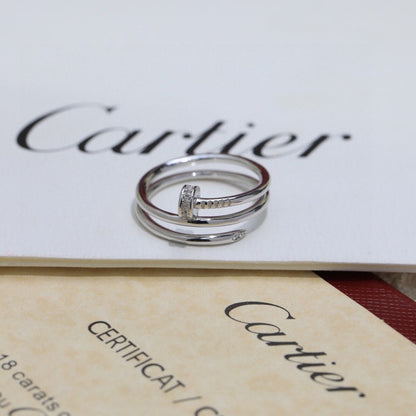 [Cadisa] JUSTE RING 4.8MM HALF DIAMOND