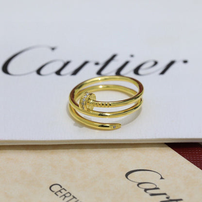 [Cadisa] JUSTE RING 4.8MM HALF DIAMOND
