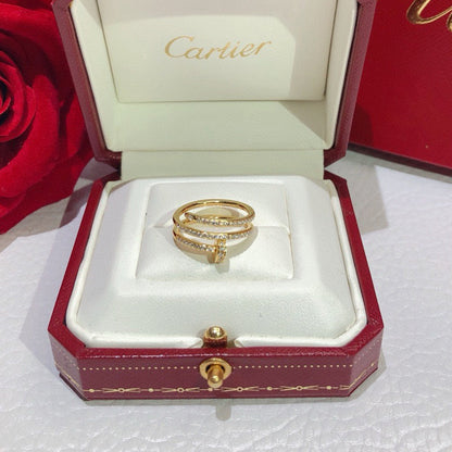 [Cadisa] JUSTE RING 4.8MM FULL DIAMOND