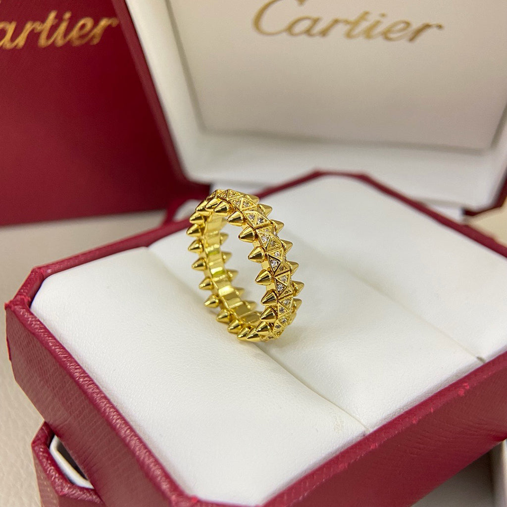 [Cadisa] CLASH 6.4MM SMALL FULL DIAMOND RING