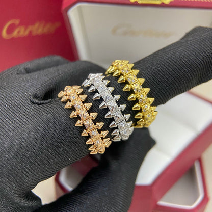 [Cadisa] CLASH 6.4MM SMALL FULL DIAMOND RING