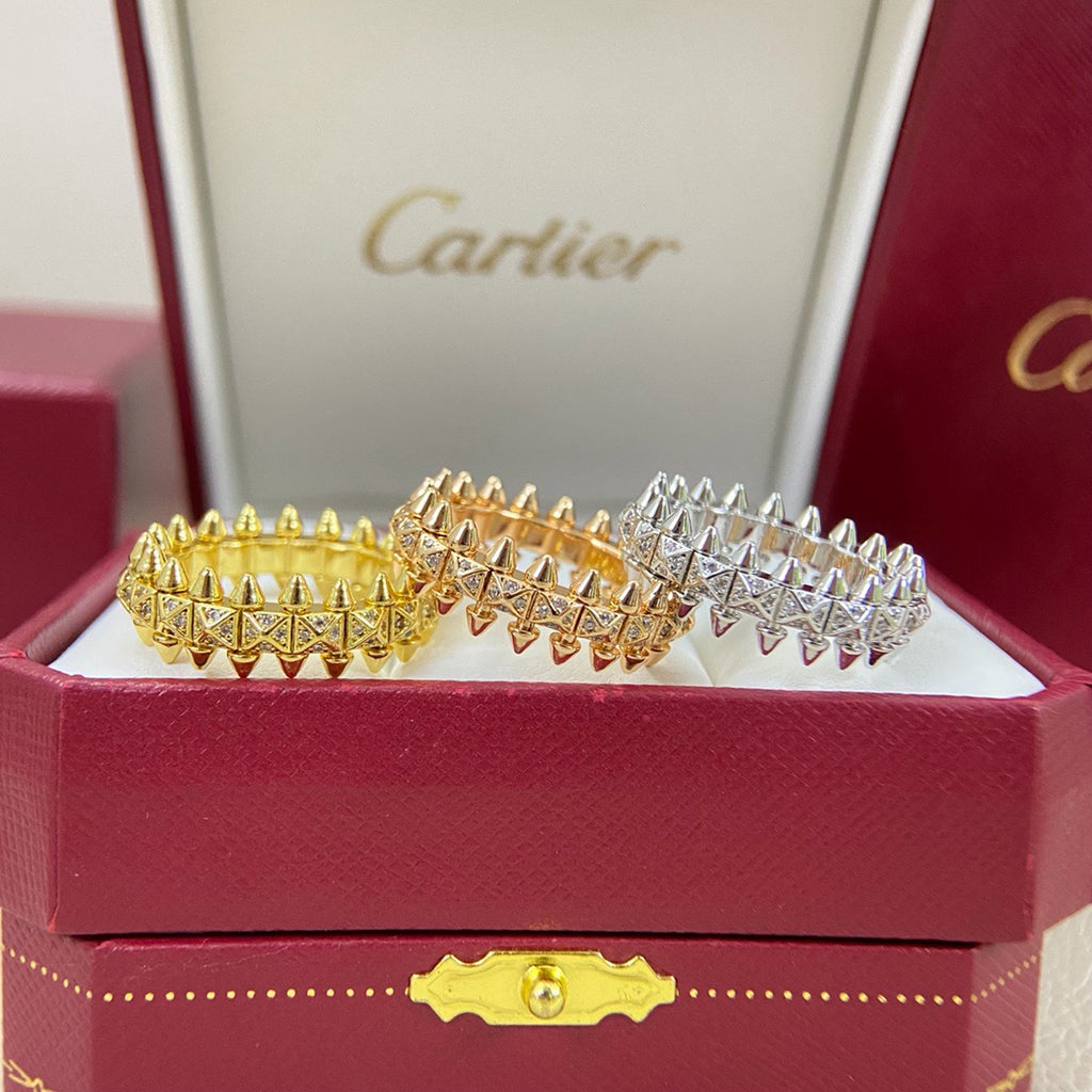 [Cadisa] CLASH 6.4MM SMALL FULL DIAMOND RING