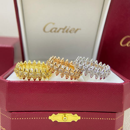 [Cadisa] CLASH 6.4MM SMALL FULL DIAMOND RING
