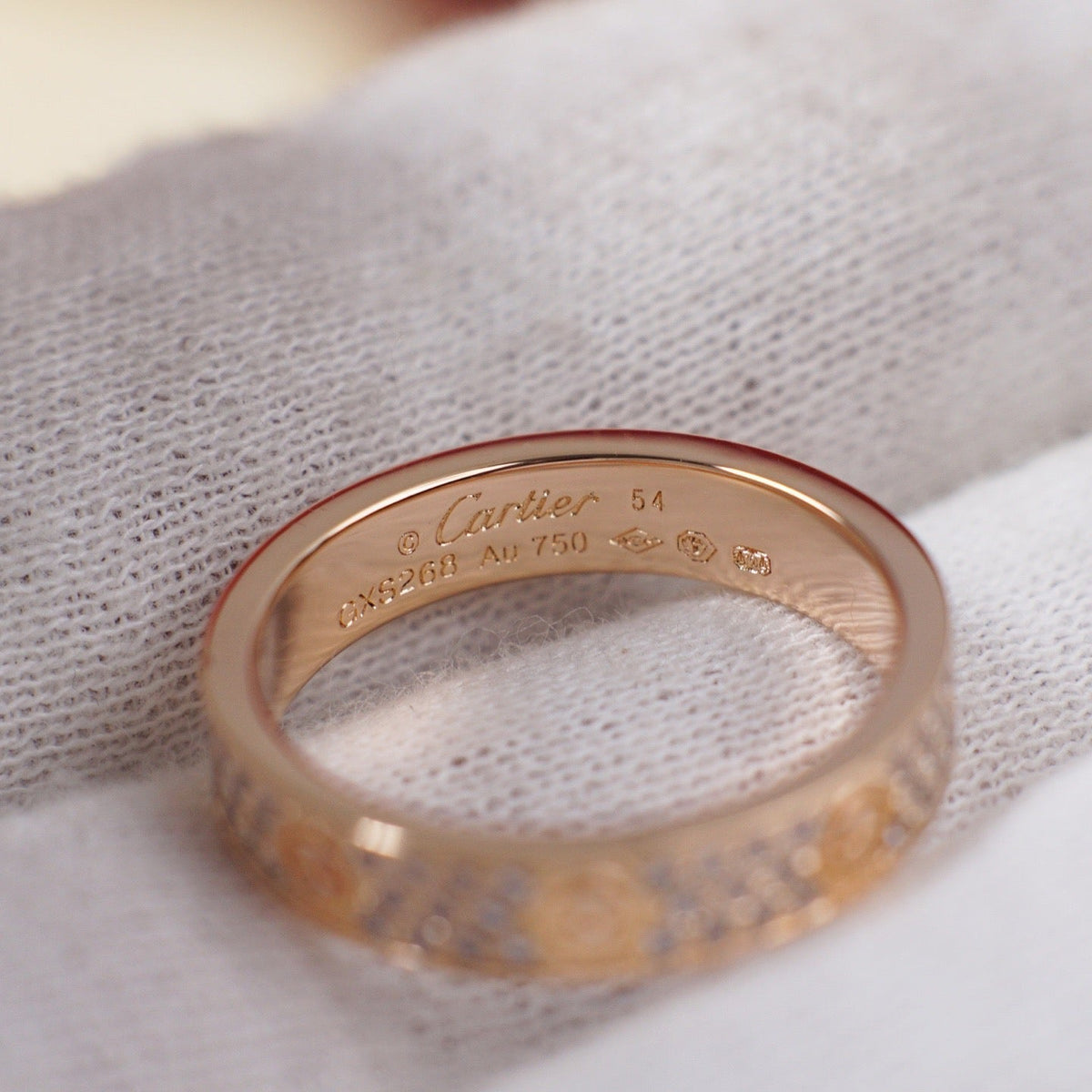 [Cadisa] LOVE RING 4.0MM DIAMOND PAVED