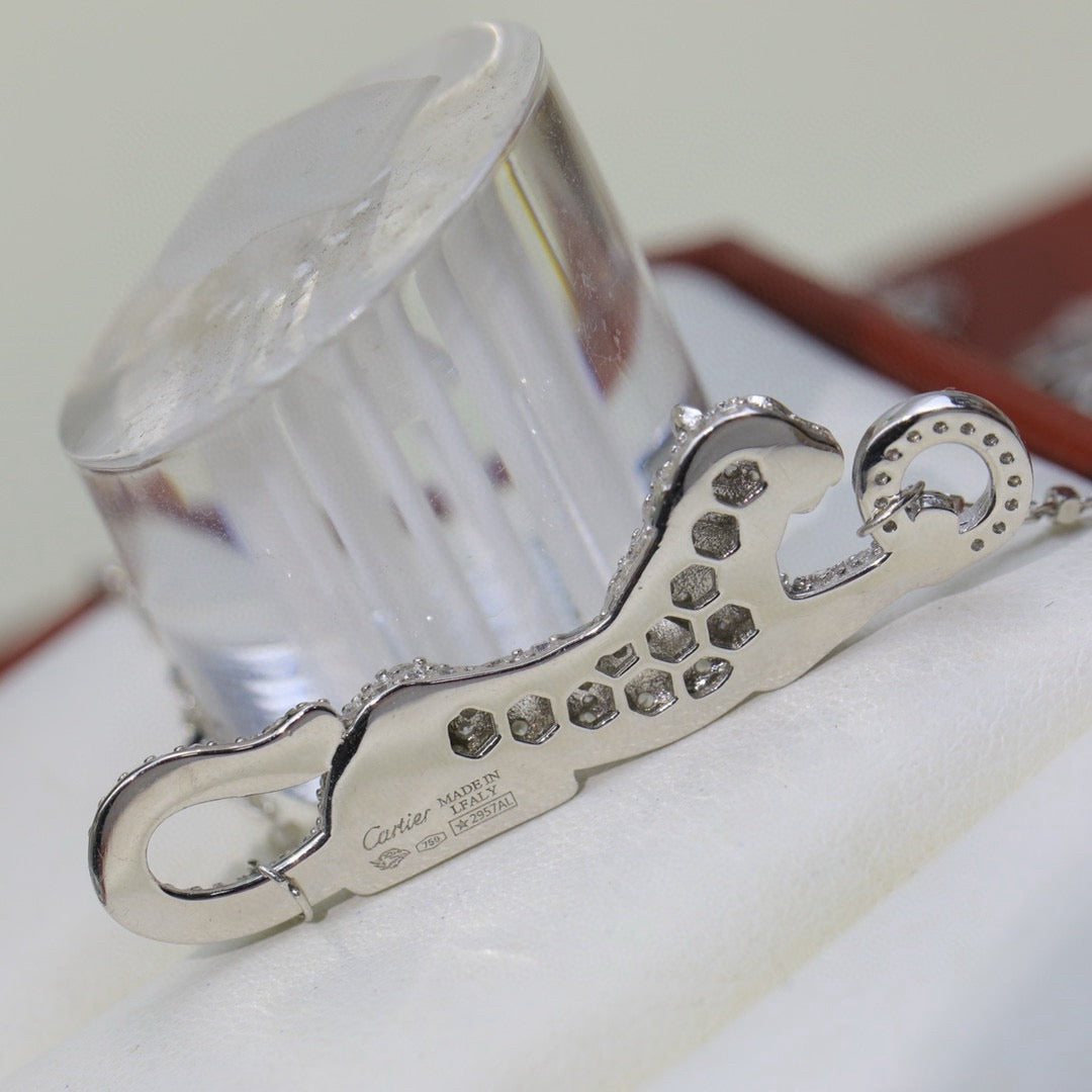 [Cadisa] PANTHERE PAVED DIAMOND NECKLACE