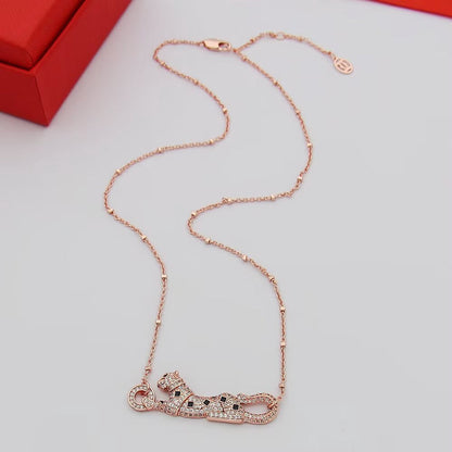 [Cadisa] PANTHERE PAVED DIAMOND NECKLACE