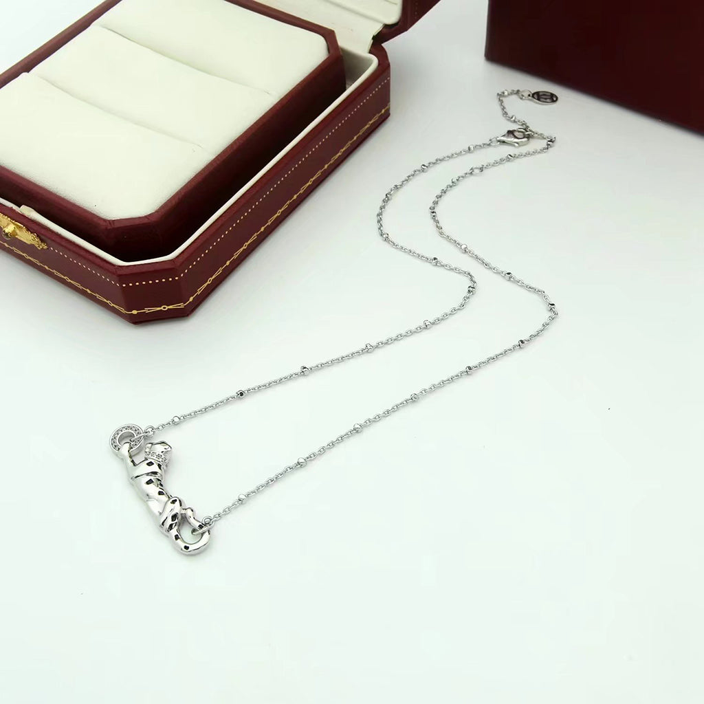 [Cadisa] PANTHERE FULL DIAMOND NECKLACE