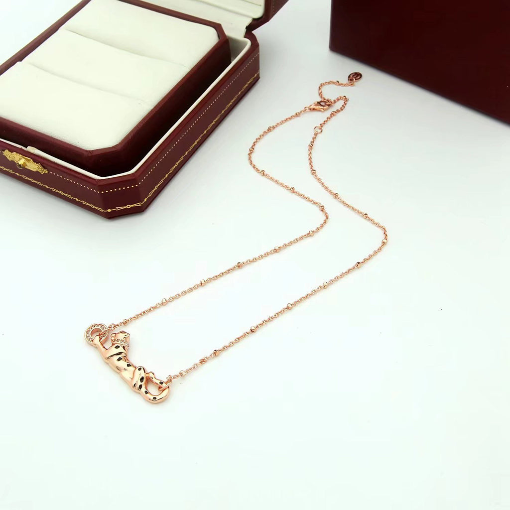 [Cadisa] PANTHERE FULL DIAMOND NECKLACE