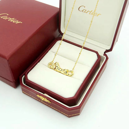 [Cadisa] PANTHERE FULL DIAMOND NECKLACE