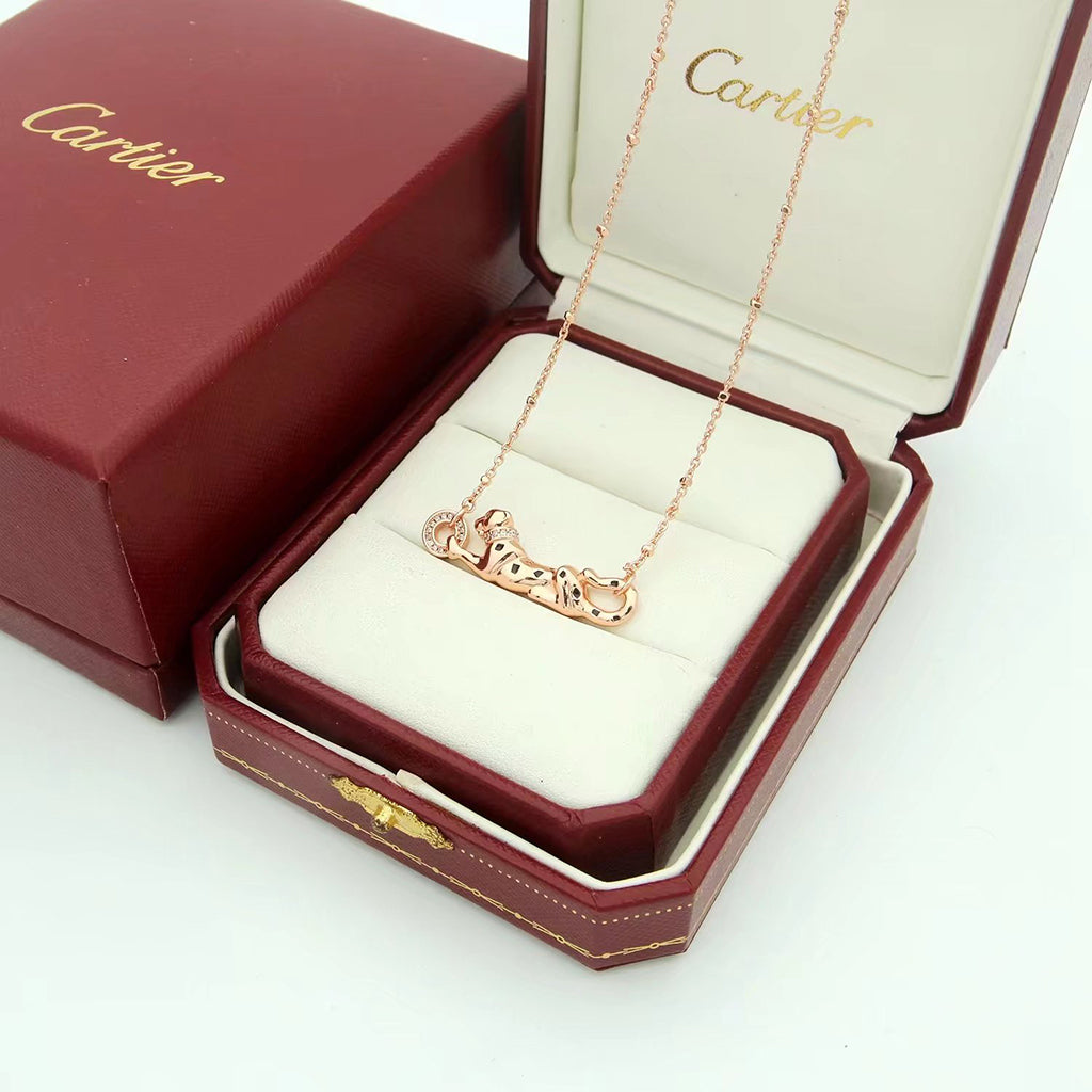 [Cadisa] PANTHERE FULL DIAMOND NECKLACE