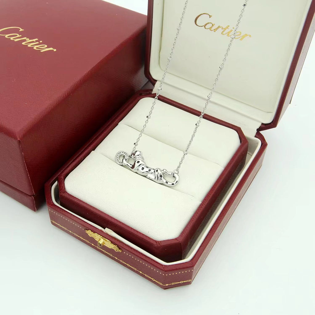 [Cadisa] PANTHERE FULL DIAMOND NECKLACE