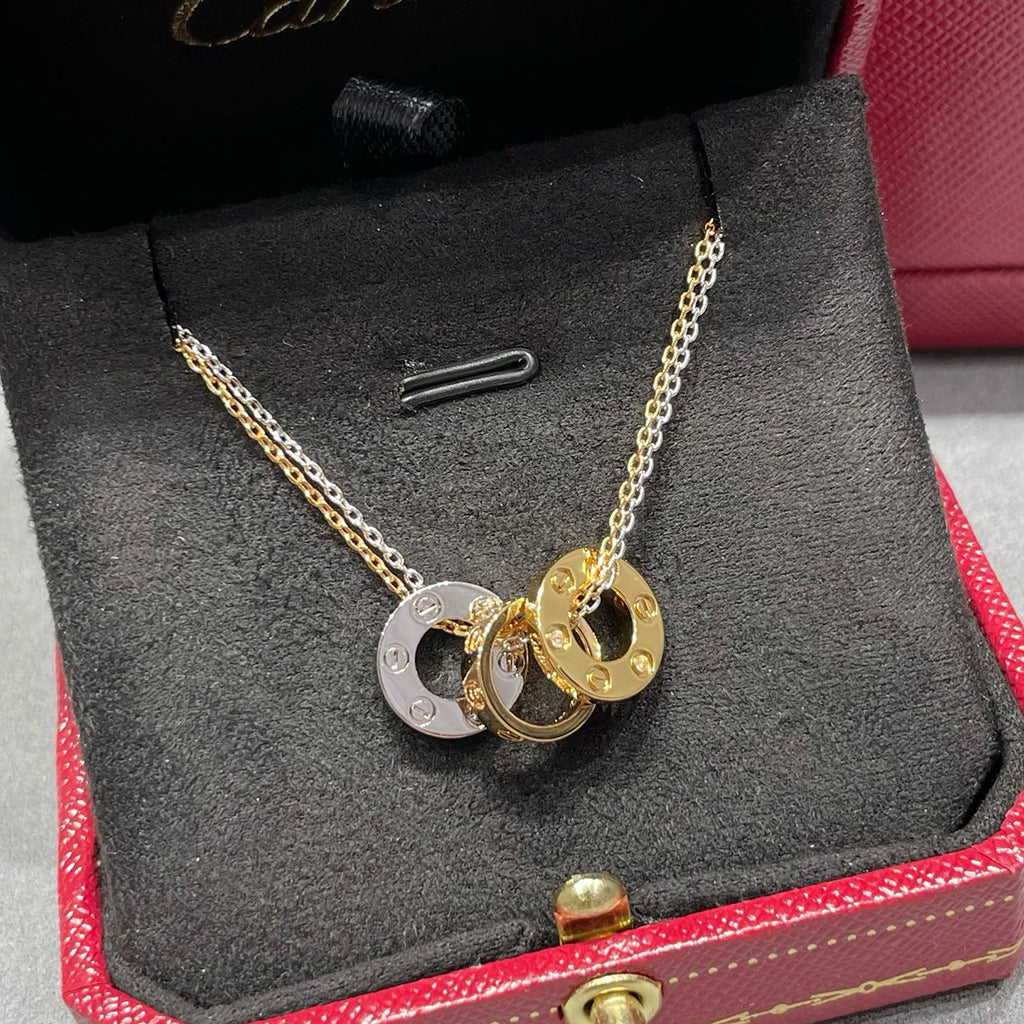 [Cadisa] LOVE 6 DIAMOND PENDANT NECKLACE