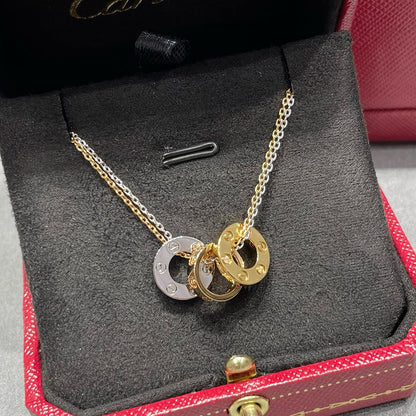 [Cadisa] LOVE 6 DIAMOND PENDANT NECKLACE
