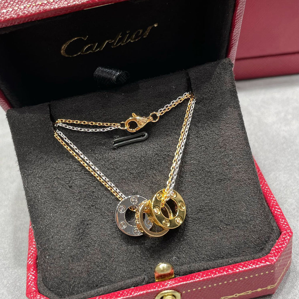 [Cadisa] LOVE 6 DIAMOND PENDANT NECKLACE