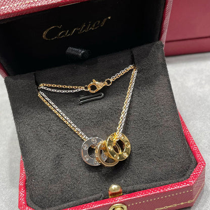 [Cadisa] LOVE 6 DIAMOND PENDANT NECKLACE