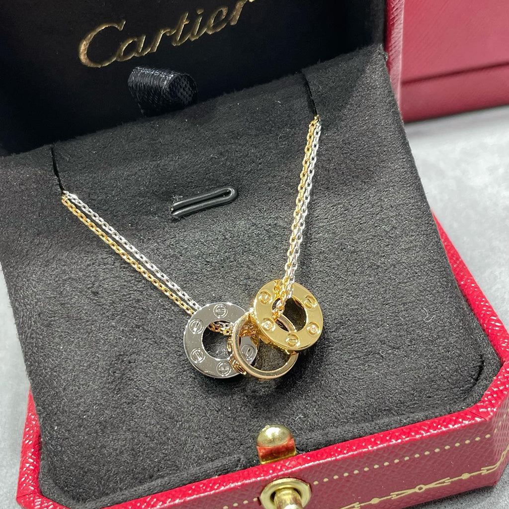 [Cadisa] LOVE 6 DIAMOND PENDANT NECKLACE