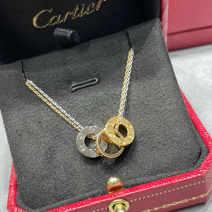 [Cadisa] LOVE 6 DIAMOND PENDANT NECKLACE