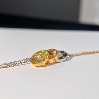 [Cadisa] LOVE 6 DIAMOND PENDANT NECKLACE