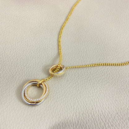 [Cadisa] TRINITY DIAMONDS NECKLACE