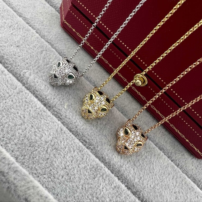[Cadisa] PANTHERE FULL DIAMOND NECKLACE