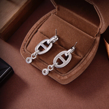 [Cadisa]HM CHAINE DIAMOND EARRINGS