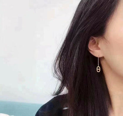 [Cadisa]CHAINE TASSEL EARRINGS
