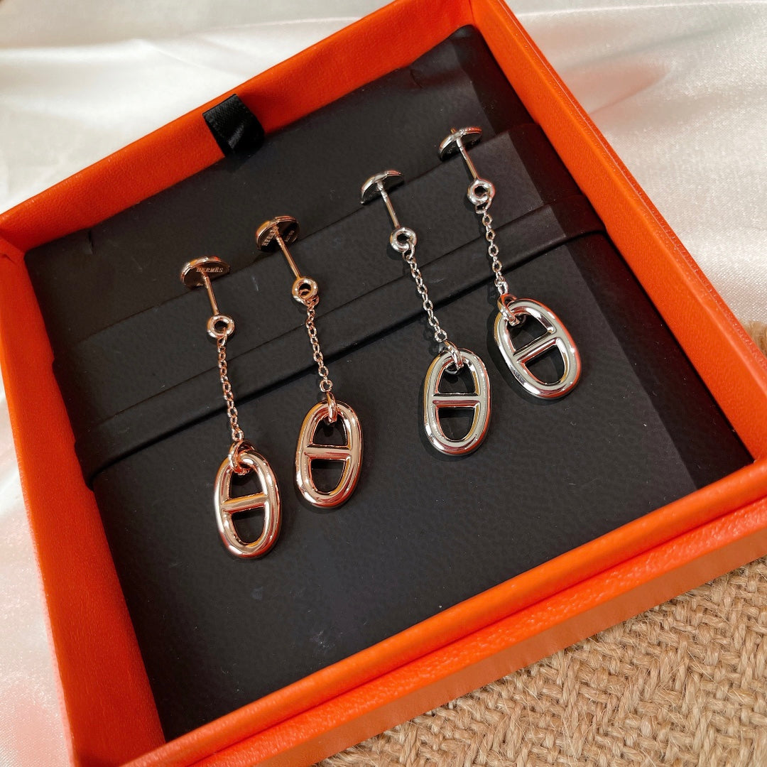 [Cadisa]CHAINE TASSEL EARRINGS