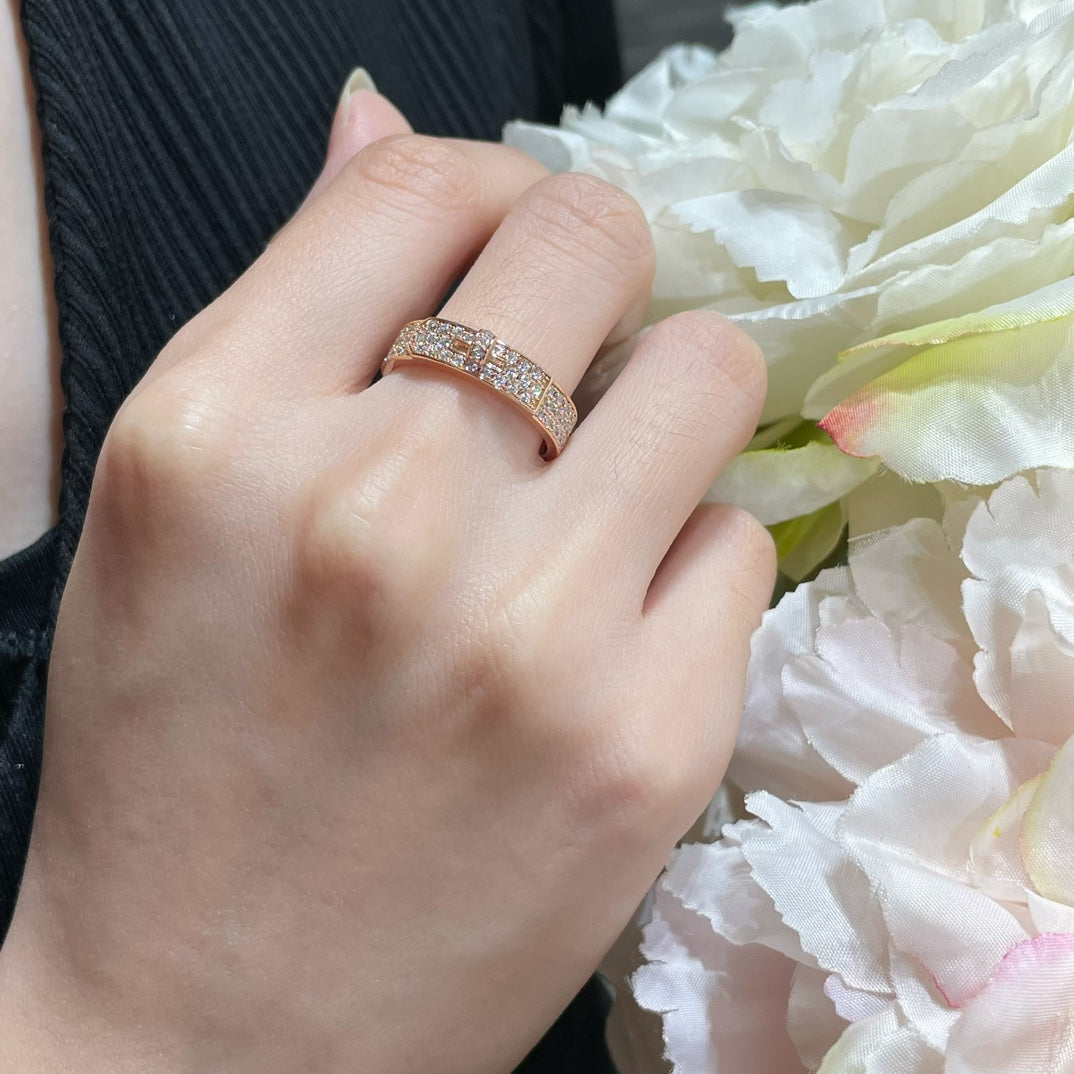 [Cadisa]KELLY PINK GOLD DIAMOND RING