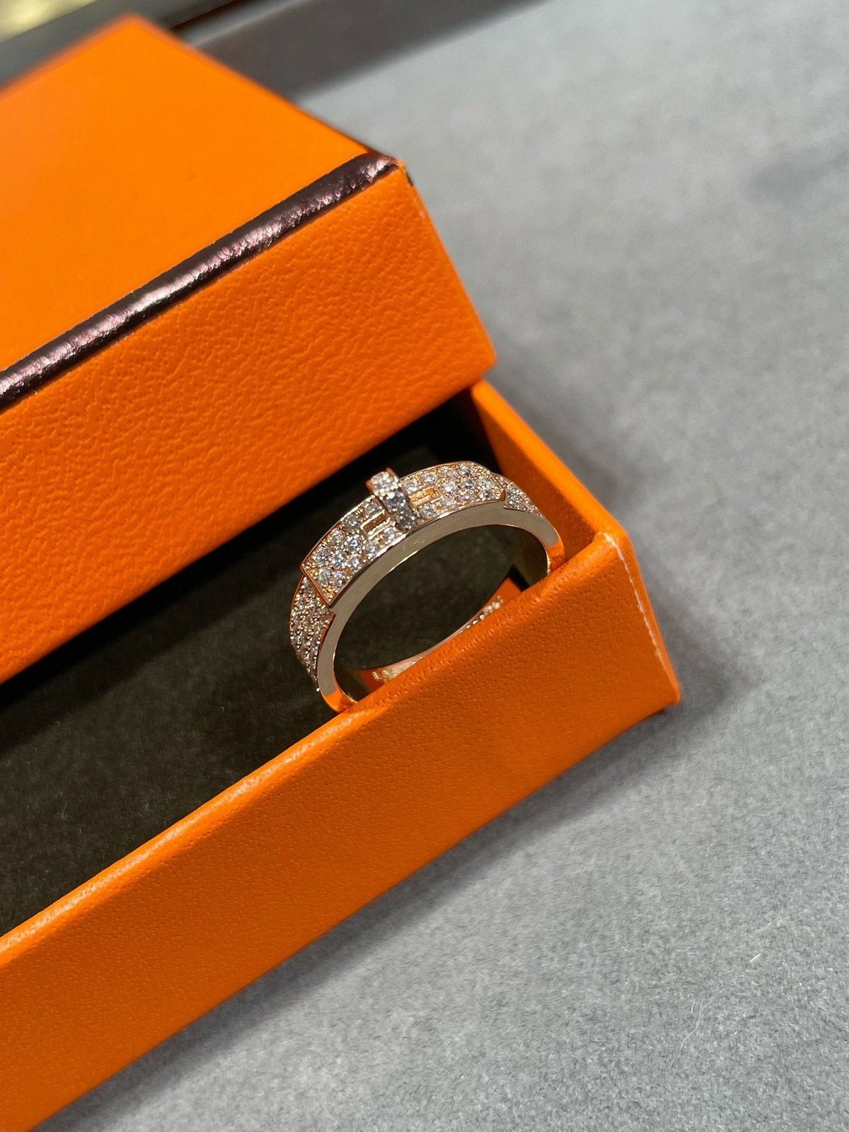 [Cadisa]KELLY PINK GOLD DIAMOND RING