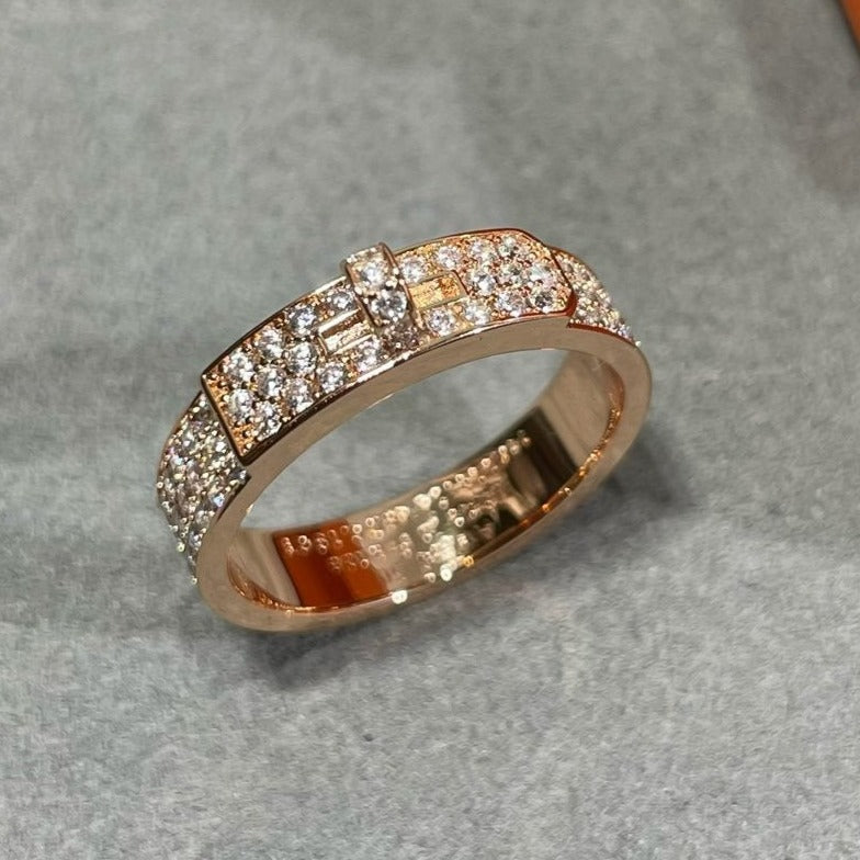 [Cadisa]KELLY PINK GOLD DIAMOND RING