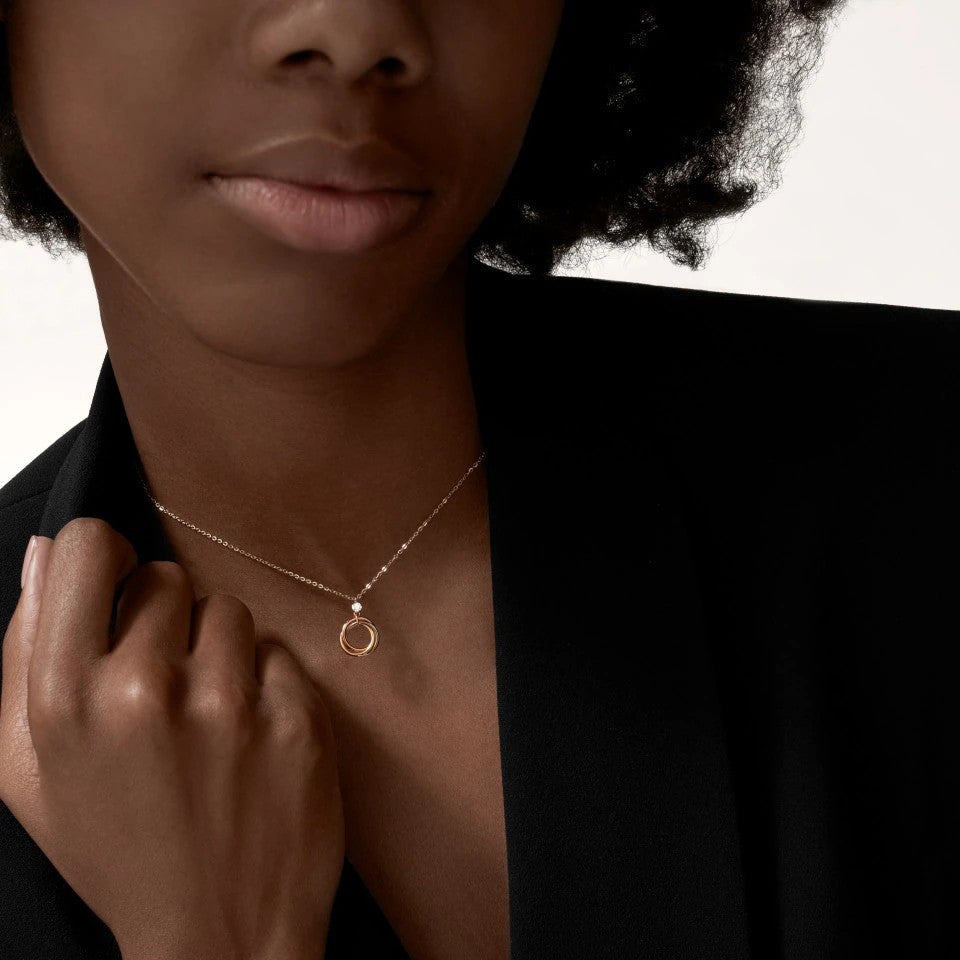 [Cadisa] TRINITY  NECKLACE 1 DIAMOND