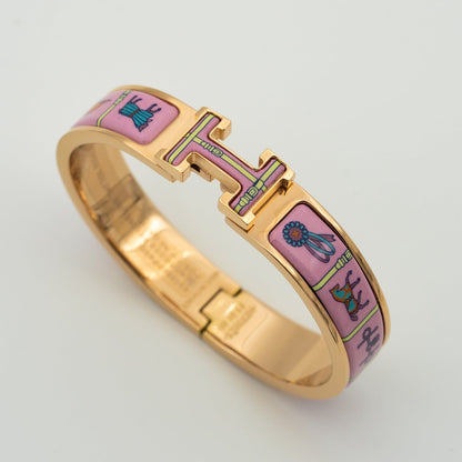 [Cadisa]H PINK GOLD BRACELET PINK CERAMIC