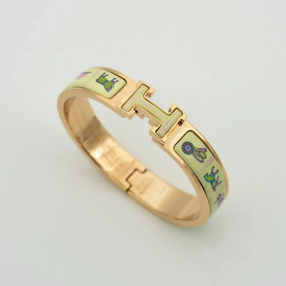 [Cadisa]H PINK GOLD BRACELET CREAM CERAMIC