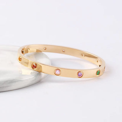 [Cadisa]2026 RAINBOW LOVE BRACELET 6.1MM  10 DIAMONDS