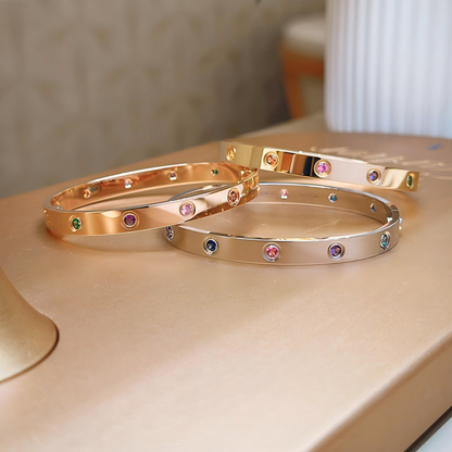 [Cadisa]2026 RAINBOW LOVE BRACELET 6.1MM  10 DIAMONDS