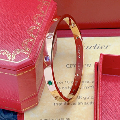 [Cadisa]2026 RAINBOW LOVE BRACELET 6.1MM  10 DIAMONDS