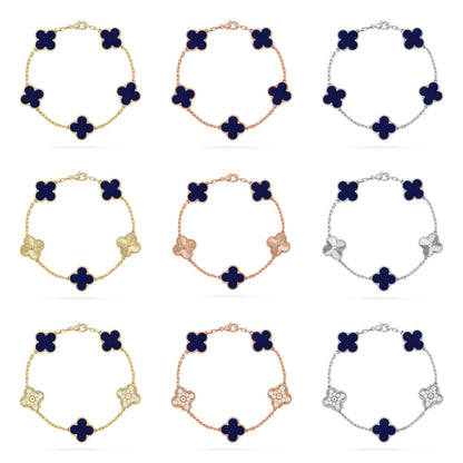 [Cadisa]CLOVER 5 MOTIF LAPIS LAZULI BRACELET COLLECTION