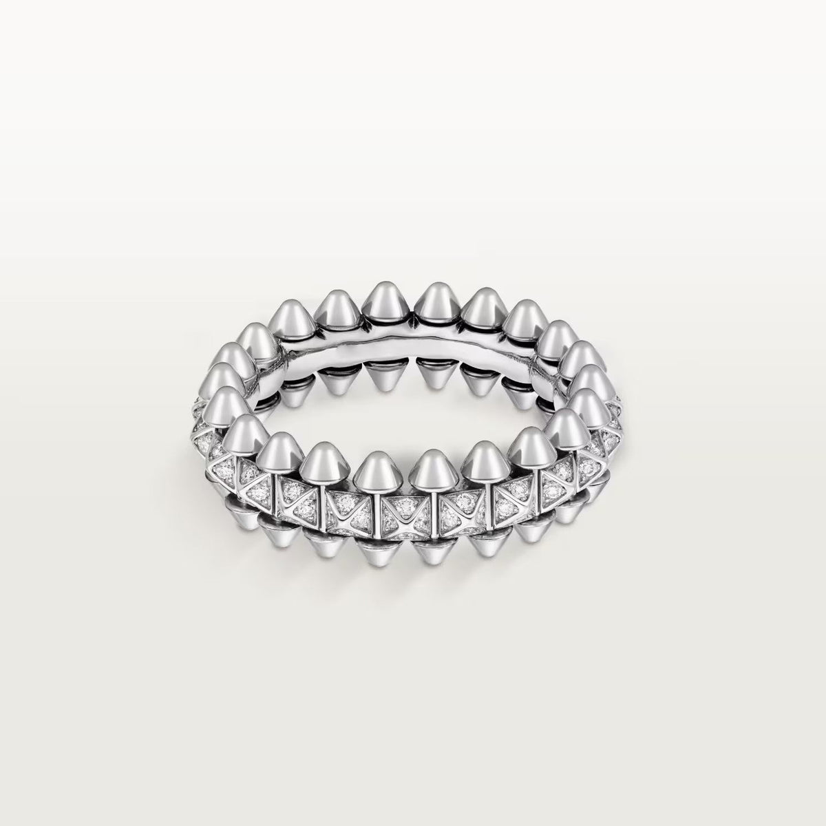 [Cadisa] CLASH 6.4MM SMALL FULL DIAMOND RING