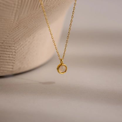Moonstone Charm Necklace