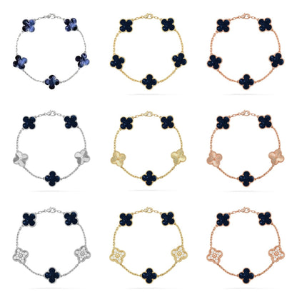 [Cadisa]CLOVER 5 MOTIF PIETERSITE BRACELET COLLECTION
