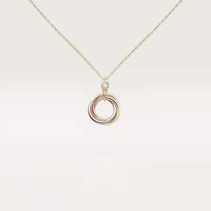 [Cadisa] TRINITY  NECKLACE 1 DIAMOND