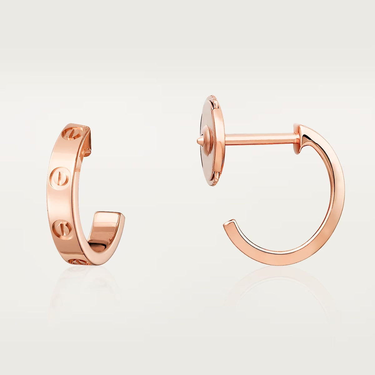 [Cadisa] LOVE EARRINGS 2.65 MM NO DIAMOND SMALL