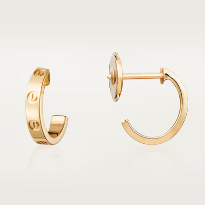 [Cadisa] LOVE EARRINGS 2.65 MM NO DIAMOND SMALL