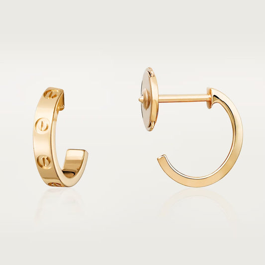 [Cadisa] LOVE EARRINGS 2.65 MM NO DIAMOND SMALL