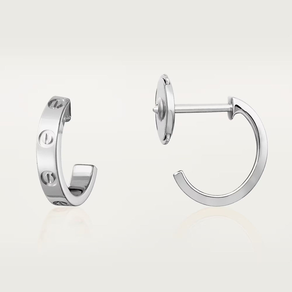 [Cadisa] LOVE EARRINGS 2.65 MM NO DIAMOND SMALL