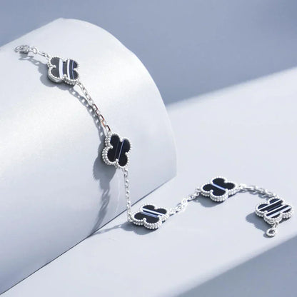 [Cadisa] CLOVER 5 MOTIF PULSAR STONE BRACELET COLLECTION
