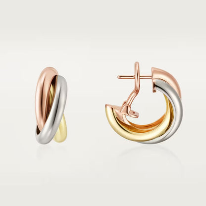 [Cadisa] TRINITY ON DIAMOND CLASSIC EARRINGS