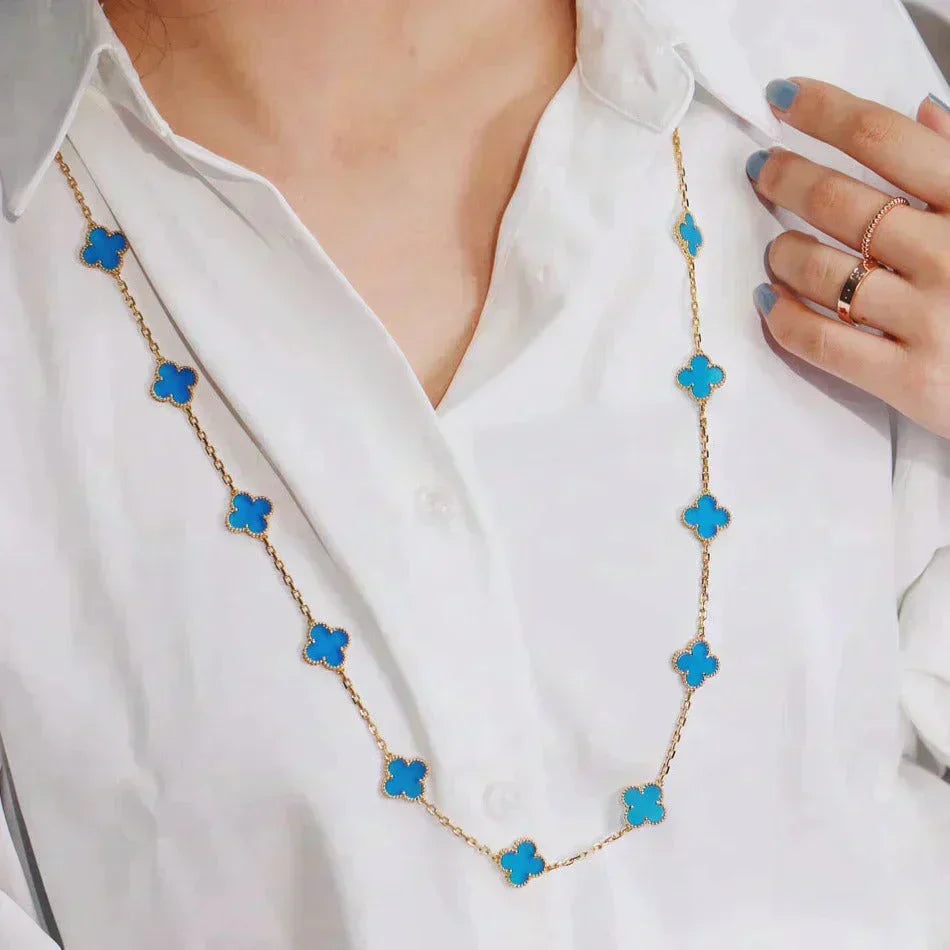 [Cadisa]CLOVER 20 MOTIFS TURQUOISE GOLD