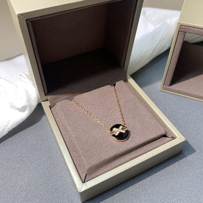 [Cadisa]JEUX DE PINK GOLD DIAMOND NECKLACE